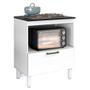 Imagem de Kit Balcão Cooktop Itatiaia com 1 Porta e Fogão Cooktop 4 Bocas Bivolt