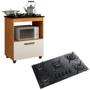 Imagem de Kit Balcão Cooktop Itatiaia com 1 Porta e Fogão Cooktop 5 Bocas