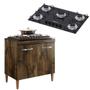 Imagem de Kit Balcão Cooktop Sevilha 2 Portas Ype com Fogão Cooktop 5 Bocas Chamalux