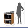 Imagem de Kit balcão cooktop turim com fogão cooktop 4 bocas chamalux bivolt