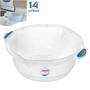 Imagem de Kit Balde 8,5 Litros Bacia Plástica 14 Litros Para Limpeza Casa Lavanderia - Sanremo