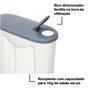 Imagem de Kit Balde Plástico 8,5 Litros Porta Sabão Em Pó 1Kg Com Dosador Rolo Adesivo Limpeza Casa Lavanderia - Sanremo