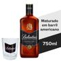 Imagem de Kit Ballantines Bourbon Finish 750ml + Copo Personalizado