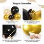 Imagem de Kit Balloon Garland Arch FOTIOMRG Black Gold 132 unidades com Starburst