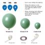 Imagem de Kit Balloons Garland Arch Lulumika Sage Green 105 unidades