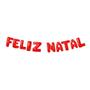 Imagem de Kit Balões Balão Metalizado Vermelho De 37 Cm - Feliz Natal evento decoração casa natalino papai noel