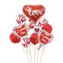 Imagem de Kit Balões Coração Metalizados Dias dos Namorados Love 9 Pçs