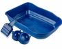 Imagem de Kit bandeja single 41x33x11  azul - PETCHE