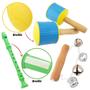 Imagem de Kit Bandinha Rítmica Infantil Brinquedo Com 20 Instrumentos