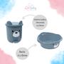 Imagem de Kit banheira de bebê plasutil 7 peças + kit higiene urso + bacia + lixeira + balde menino e menina