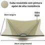 Imagem de Kit Banheiro Cuba de Vidro Quadrada 34cm com Torneira Link Alta + Válvula Click UP