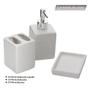 Imagem de Kit Banheiro Lavabo Conjunto 3 Pçs Porcelana Design Moderno