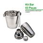 Imagem de Kit Bar Coqueteleira 500ml Pegador e Pegador Caipirinha Inox