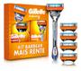 Imagem de Kit Barbear Fusion 5 Recarregável + 4 Carga Para Gillette