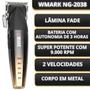 Imagem de Kit Barbeiro Com Maquina de Cortar Cabelo Wmark NG-2038 e Máquina De Acabamento Wmark NG-325