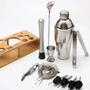 Imagem de Kit Barman Coqueteleira 550ml Profissional Aço Inox