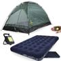 Imagem de Kit Barraca Camping 3 Pessoas 600mm + Lanterna Keyled + Colchao Casal Star Ntk 300 Kg Camping / Pesca