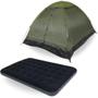 Imagem de Kit Barraca Camping 3 Pessoas Coluna D Agua 300mm Pantanal + Colchao Casal Deluxe Preto