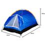 Imagem de Kit barraca camping iglu 2 pessoas + colchão casal inflável