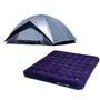 Imagem de Kit Barraca Luna 7 Pessoas com Sobreteto + Colchao Casal King Size com Inflador Mor