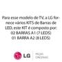 Imagem de KIT Barras de LED (3 Barras) TV LG 32LN5400, 32LN540B, 32LN546B, 32LN570B