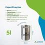 Imagem de Kit barril 5 l mini keg com torneira e 4 capsulas de co2