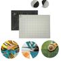 Imagem de Kit Base Placa de Cortar Tecido Papel Apoio de Mesa A2 45 x 60 + Cortador Disco 45mm + 1 Lamina de Reposição