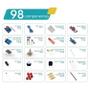 Imagem de Kit Básico Componentes Eletrônicos 98 Pcs Para Arduino NFe