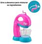 Imagem de Kit Batedeira Infantil Com Utensílios Le Chef 312 Usual Cor Rosa Com Azul Crianças Bebe Infantil