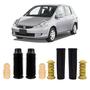 Imagem de Kit Batente Coifa Dianteiro Traseiro Honda Fit 2003 A 2008