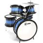 Imagem de Kit Bateria Completa Luen Infantil Acústica Pop Kids Azul