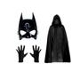 Imagem de Kit Batman Luva Capa e Mascara Fantasia Halloween Carnaval