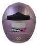 Imagem de Kit bau givi moto 45l lente fume + capacete rosa com rosa 56