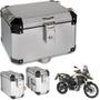 Imagem de Kit Bauletos 43L F 800 GS Adventure Aluminio Escovado Bráz