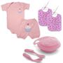 Imagem de Kit Bebê 7 Peças Conjunto Body E Short Kit Papinha E Babador