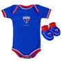 Imagem de Kit Bebê Fortaleza Com Body e Pantufa Azul Torcida Baby