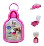 Imagem de Kit Bebedouro Portátil Rosa 320ml + 01 Pá Sanitária - Sanremo. Ideal Para Passeios e Viagens