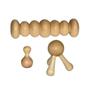 Imagem de Kit Bem Estar 3 Massageadores De Madeira Relaxamento Anti Stress