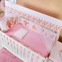 Imagem de Kit berço americano com almofadinhas 13 peças  esquilo rosa
