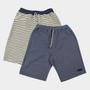 Imagem de Kit Bermuda Slim Fit Básicos c/ 2 Peças Masculino