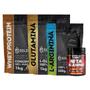 Kit: Beta Alanina 500g + Arginina 500g + Whey Protein Concentrado 1Kg + Glutamina 1Kg - 100% Importado - Soldiers Nutrit - Soldiers Nutrition Imagem de Kit: Beta Alanina 500g + Arginina 500g + Whey Protein Concentrado 1Kg + Glutamina 1Kg - 100% Importado - Soldiers Nutrit
