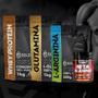 Kit: Beta Alanina 500g + Arginina 500g + Whey Protein Concentrado 1Kg + Glutamina 1Kg - 100% Importado - Soldiers Nutrit - Soldiers Nutrition Imagem de Kit: Beta Alanina 500g + Arginina 500g + Whey Protein Concentrado 1Kg + Glutamina 1Kg - 100% Importado - Soldiers Nutrit