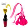 Imagem de Kit Bexigas Balões Colorida Rosa Bebê 11 Polegadas com 24 Unidades Bico Anti Vazamento + Inflador Manual