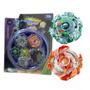 Imagem de Kit Beyblade 6 in 4, 6 Beyblades + 4 Lançadores + 2 Arenas