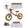 Imagem de Kit Bicicleta Balance Infantil Carros Aro 12 E Capacete