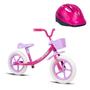 Imagem de Kit Bicicleta Infantil Balance Push Pink E Lilás E Capacete