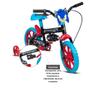 Imagem de Kit Bicicleta Infantil Sonic Aro 12 Preto e Azul e Capacete