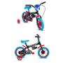 Imagem de Kit Bicicleta Infantil Sonic Aro 12 Preto e Azul e Capacete