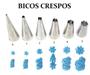 Imagem de Kit Bicos Crespos Inox Para Decoração Bolos - 6 Peças