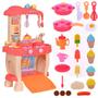 Imagem de Kit Big Cozinha Infantil Completa Brinquedo Fogão Criança Fogaozinho Louça Panelinhas Completa Acessorios Resistente Top